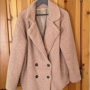 Light Pink Teddy Bear Jacket